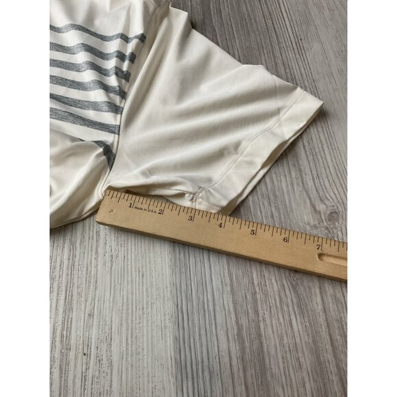 Under Armour Mens HeatGear Polo Shirt White/Gray Stripe M - Picture 7 of 7